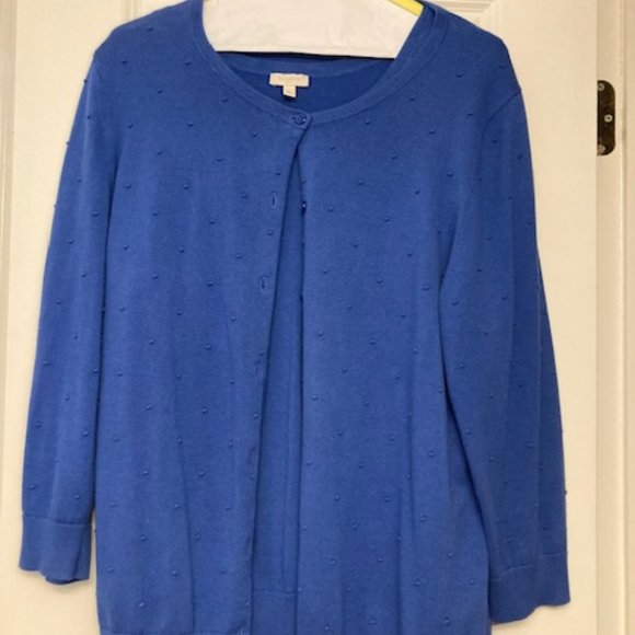 Talbot's Royal Blue Classic Cardigan and Shell - XL - Picture 1 of 1